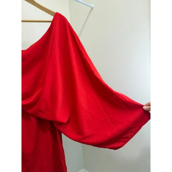 Dressmecb One Shoulder Mini Dress Red NWT SzXL - Image 3