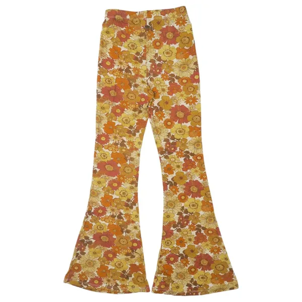 Ghanda Rosa Flares Retro Floral Bell Bottom Pants - Image 4