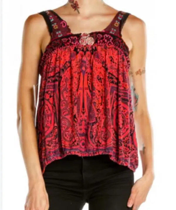Free People Paisley Top Tank - Image 8