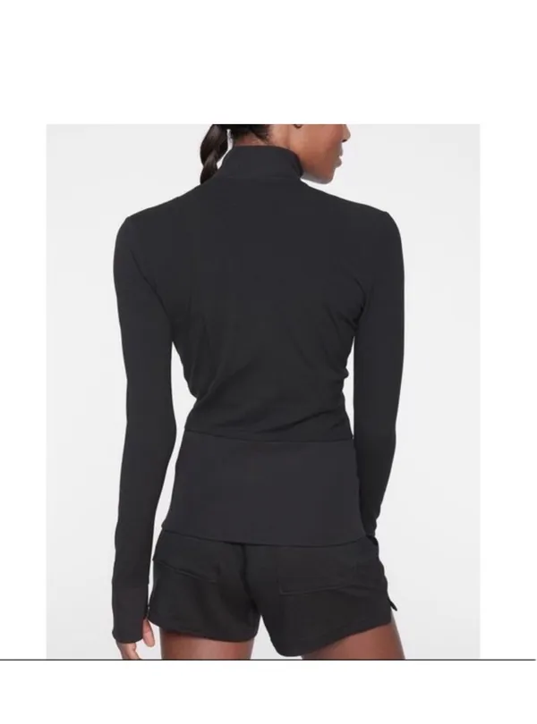 Athleta Shanti Ribbed Jacke... Women's Athletic Zip-Up Jacket with Thumbhole - Image 4