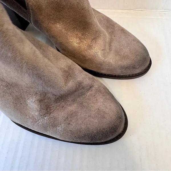 Sofft Brown Metallic Leather Chelsea Ankle Boots Women’s 10 Fall Casual Chunky - Image 10