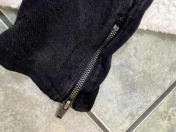 Free People Wool Blend Hood Asymetric Black Jacket Sz L - Image 19