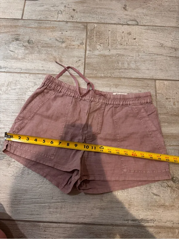 Cosmic Blue Love Purple Linen Drawstring Shorts - Image 8