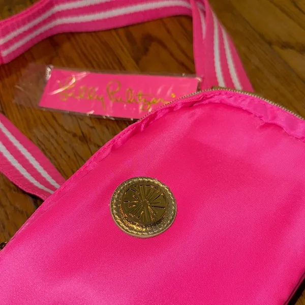 NWT Lilly Pulitzer Jeanie Belt bag Roxie pink fuchsia Barbie sold out blogger - Image 3