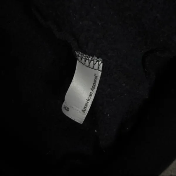 American Apparel Classic Black Hoodie - Image 3