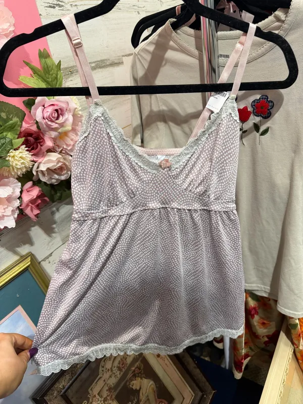 Babydoll polka dot top Purple Size M - Image 3