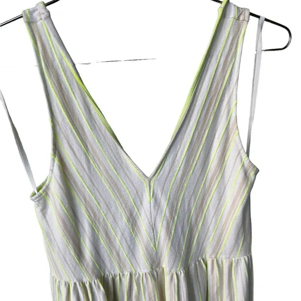 Anthropologie Striped Tier Maxi Dress neutral motif S - Image 4