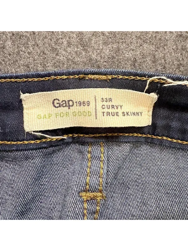 Gap Women's Blue and Navy Trousers - Image 3