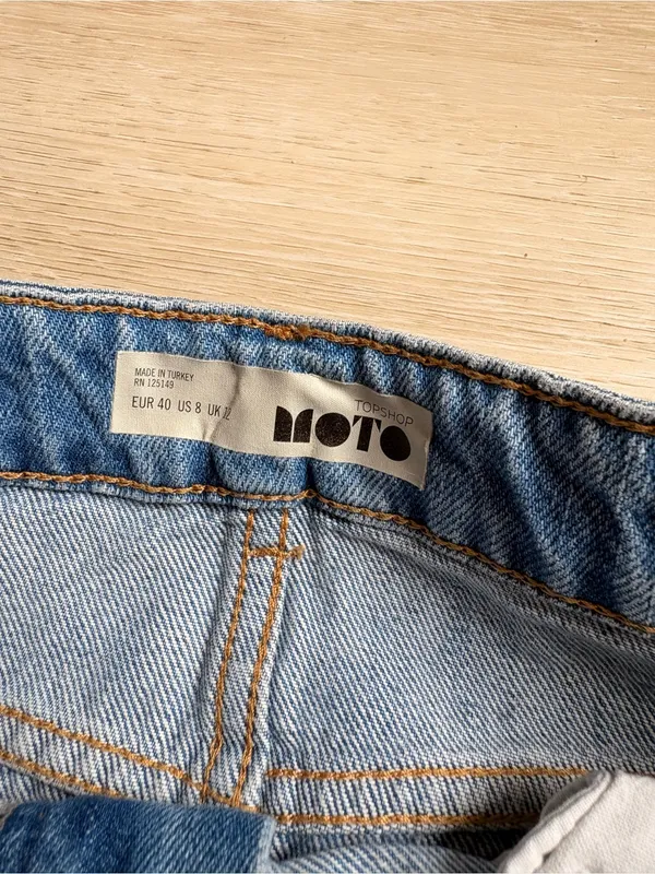 Topshop embellished denim skirt jean 8 - Image 2