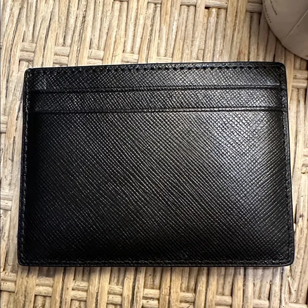 Kate Spade Black Card Case with Gold Logo - Image 2