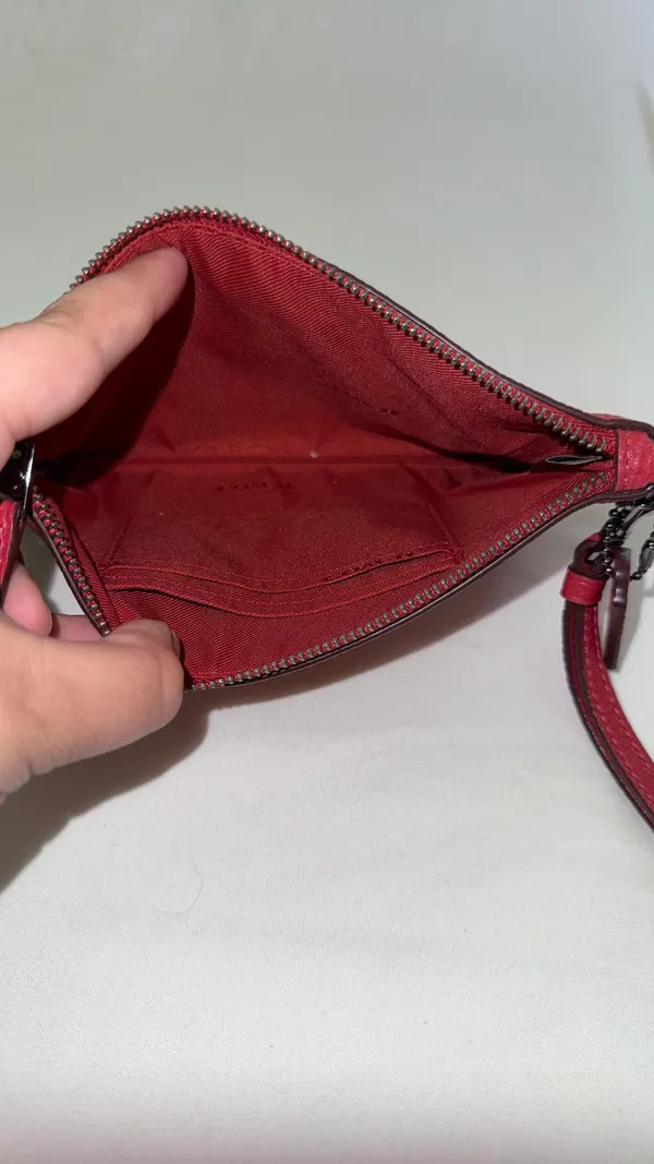 Coach red leather wristlet  - Image 3