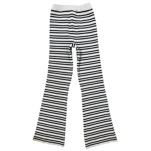 Frankies Bikinis Camden Striped Knit Pants in Starlit Stripe Size Large - Image 4
