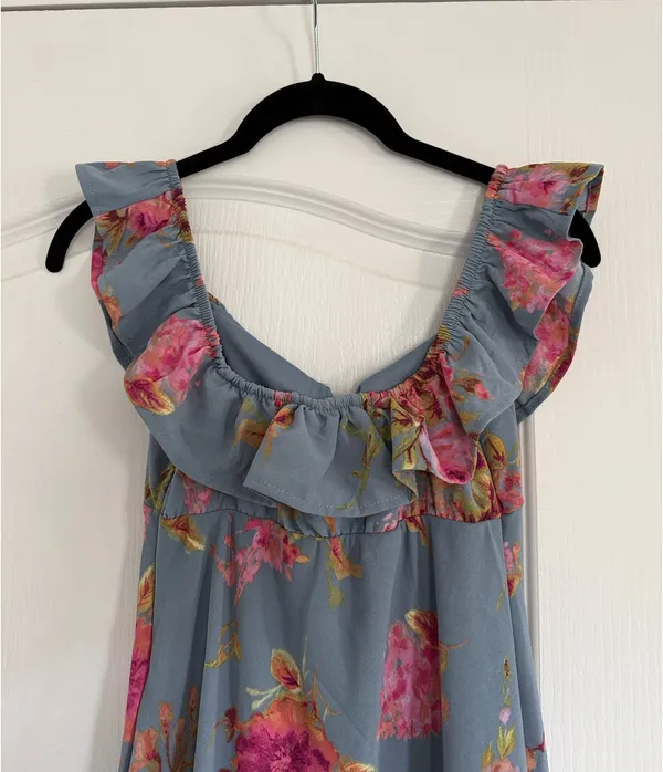 Wild Fable Blue Floral Maxi Dress XS - Image 6