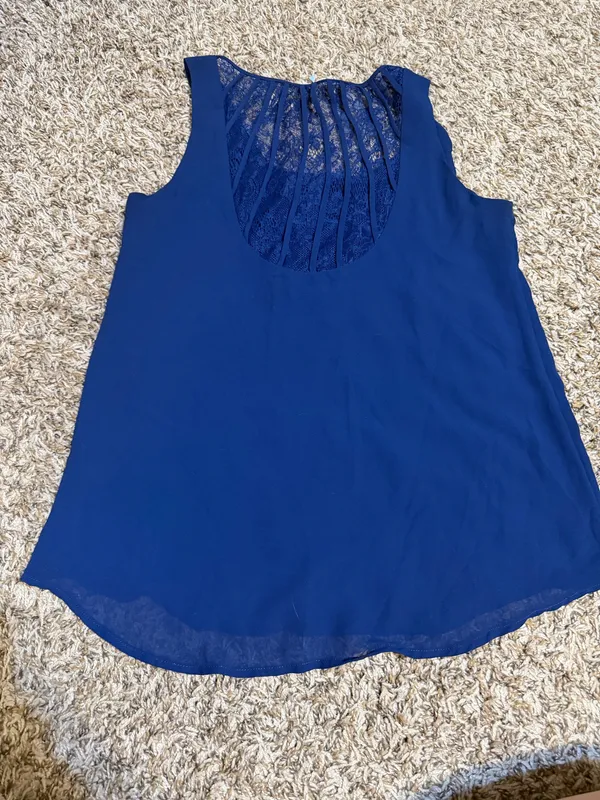 Women’s naked zebra navy tank top. Size medium - Image 2