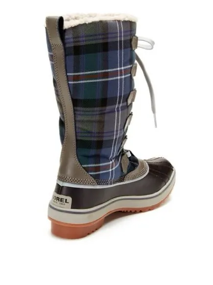 Sorel Tivoli High Plaid Lace-Up Waterproof Winter Boots Size 7.5 - Image 2