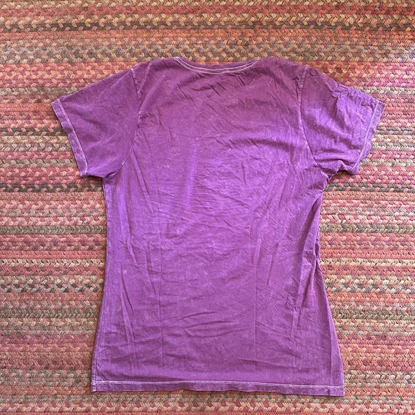 Panic At The Disco Purple Stone Wash Triangle Illuminati Band Tee - Image 3