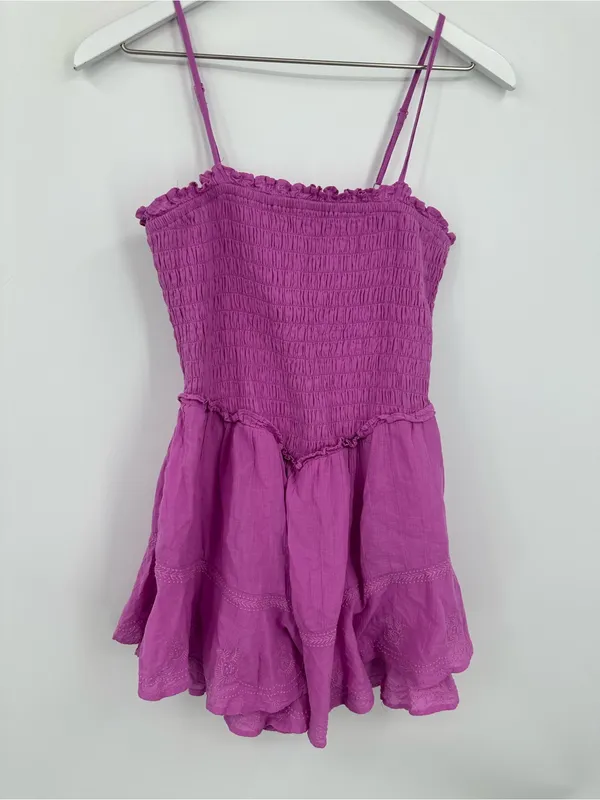 American Eagle Outfitters Pink Boho Romper Size Medium Whimsical Fairy - Image 8