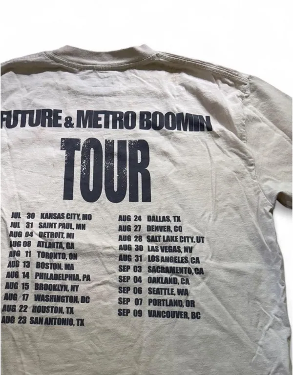 Future & Metro Boomin Concert Tee White Size M - Image 3