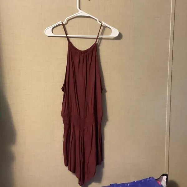Brandy Melville Burgundy Jumpsuit - Image 2
