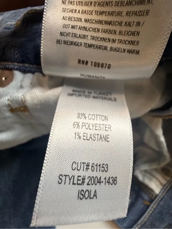 Citizens of Humanity Jeans Isola Short Boots in Lawless Wash, Button Fly Size 24 - Image 12