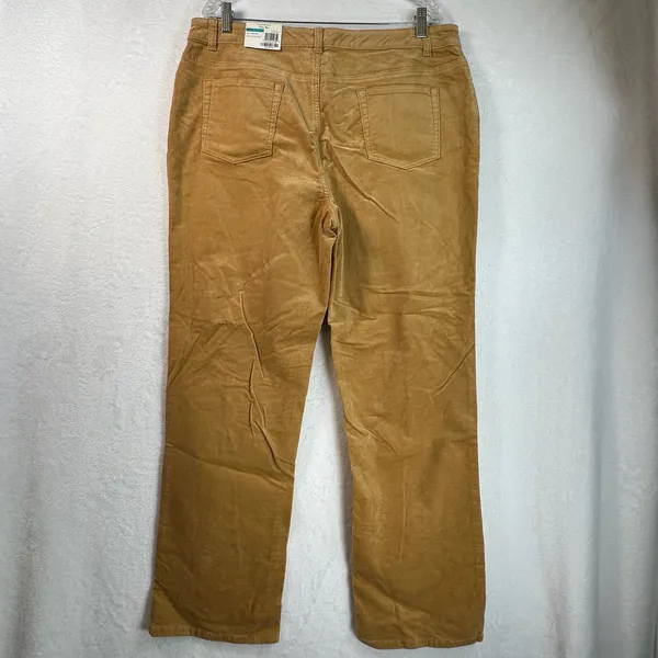Charter Club Classic Fit Corduroy Pants Warm Tan Toffe Straight Leg 16 - Image 2