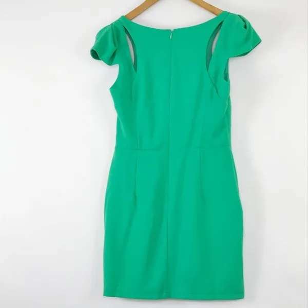 L'atiste for Lulus Green Cut-Out Cap Sleeve Sheath Mini Dress Womens L NWT - Image 3