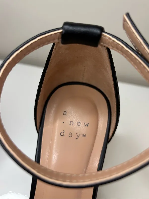 A New Day Classic Black Square Toe Pumps - Image 5