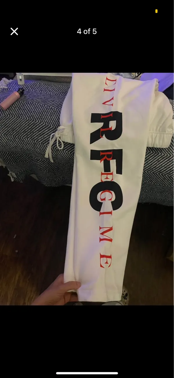 Civil Regime sweatpants White Size M - Image 2