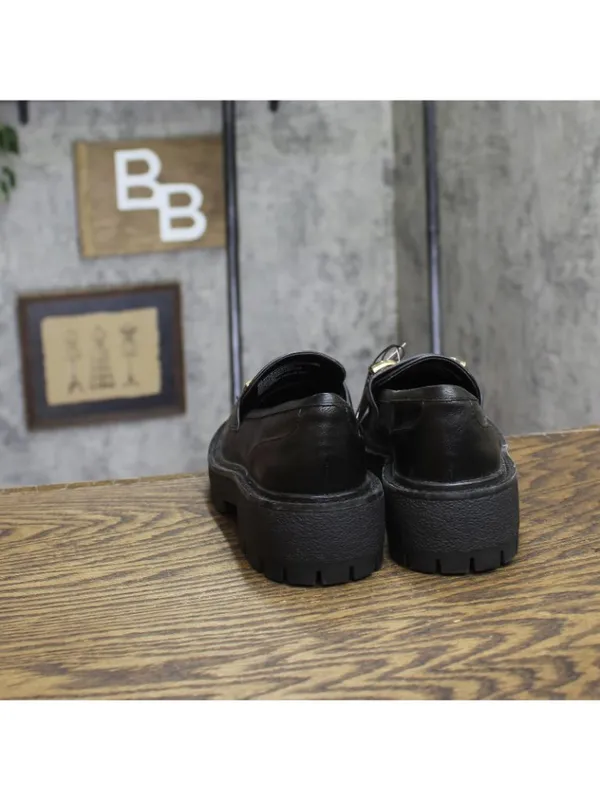 Wild Fable Womens Slip On Platform Loafers Black 5.5M - Image 4