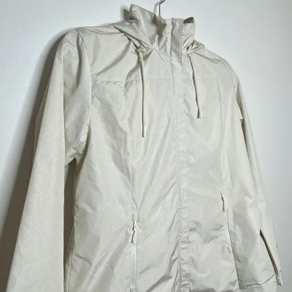 Buckle Liv Outdoor Nimbus Birch Geo Hooded Mesh Lined Water Resistant Travel Jacket M - Image 14