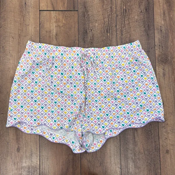 Roller Rabbit x Target Women's Geo Hearts Pajama Shorts Size 2X Scallop Hem - Image 2