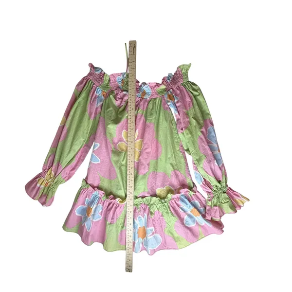 Sabo Skirt NWT Blair Puff Dress Sizs‎ XS Floral Off Shoulder Colorful Coastal Vacation - Image 11