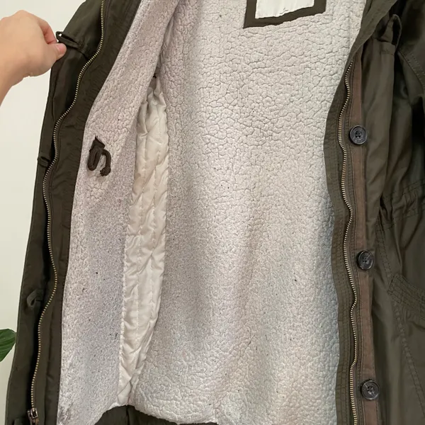 Abercrombie Sherpa Parka Coat - Image 5
