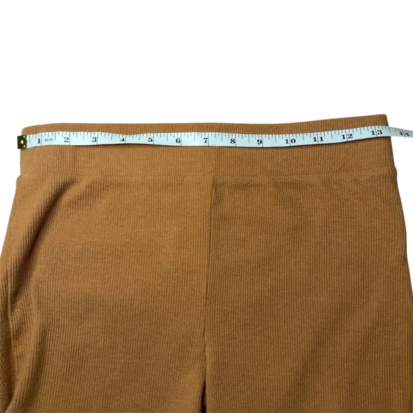 Aerie Ribbed Flare Leggings Pants Brown High Rise Boho‎ Retro Bell Bottom Sz S - Image 7