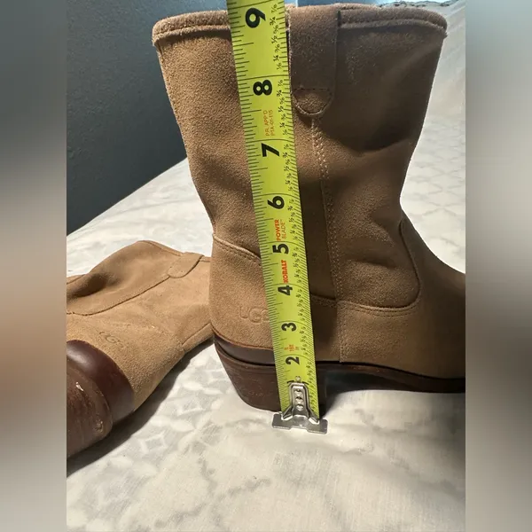 UGG Women's Brown Suede Heeled Boots - Image 13