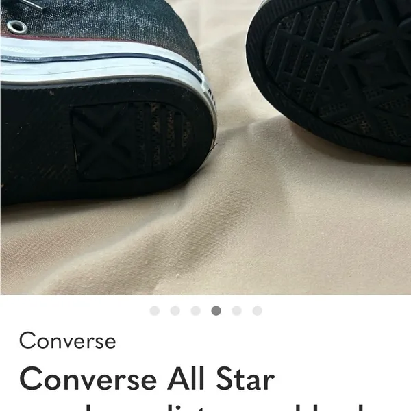 Converse All Star women’s Sneakers in Black and Red 7 - Image 4