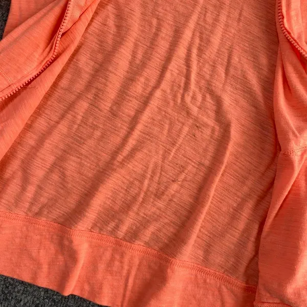 Old Navy Coral Orange Zip Up Hoodie Activewear Gym Workout Comfy Casual Basic - Image 8