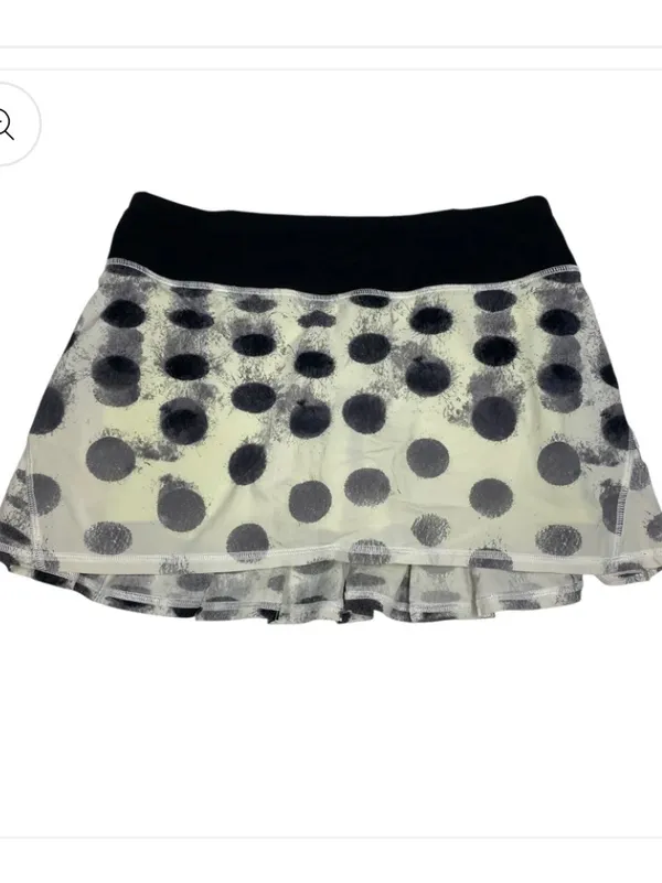 Rare Lululemon Run: Pace Setter Skirt polka dot black casual active spring - Image 4