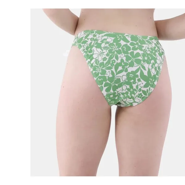 No Boundaries Womens Bikini Bottoms Size S Green Floral Cheeky High Leg Swim - Image 5