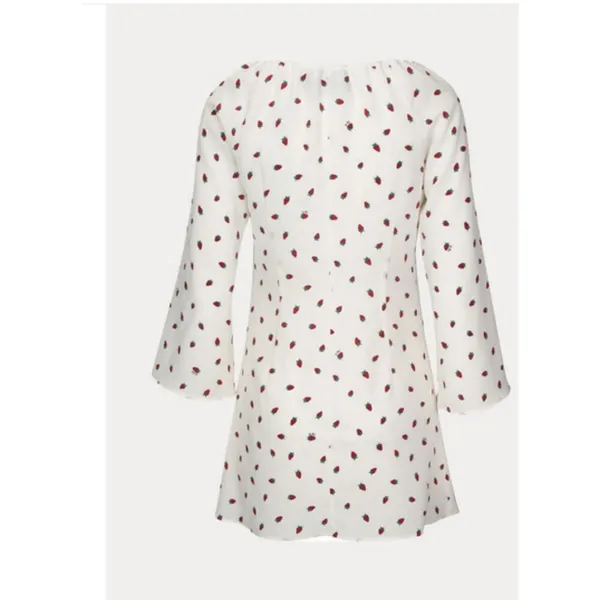 💕REALISATION PAR💕 Luna Dress ~ White Strawberry Print Small S NWT - Image 11