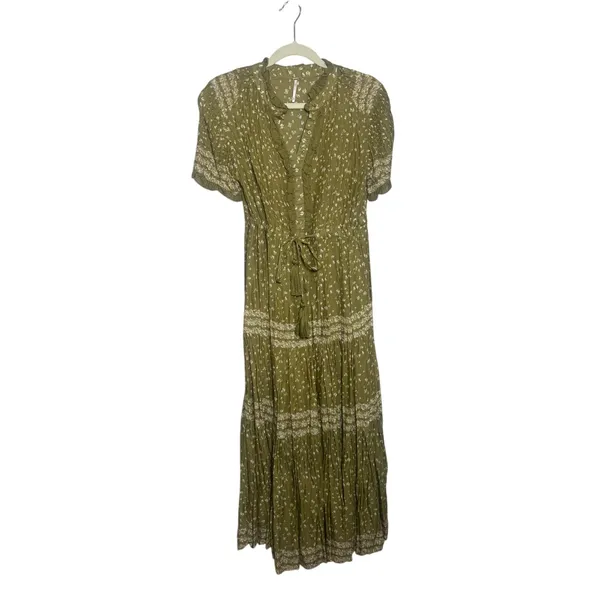 NWOT Free People Rare Feelings Tiered Printed Maxi Dress Women's Sz. XS - Image 4