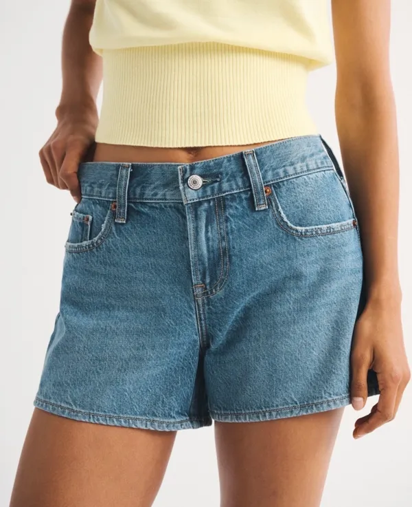 Abercrombie Curve Love Low Rise Baggy Shorts - Image 2