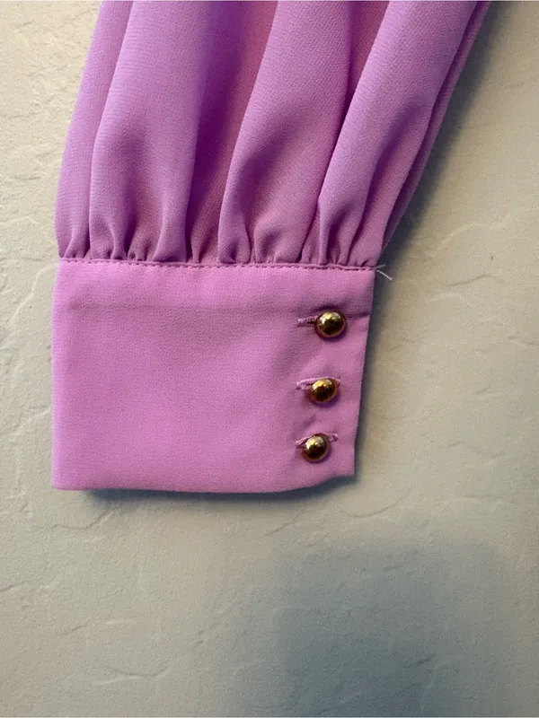 Pinkblush Ricarica lavender maternity long sleeve maxi dress medium NEW - Image 14