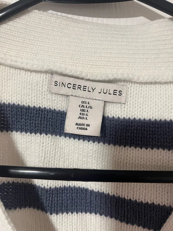 Sincerely Jules Cropped Cardigan Checkered - Image 2