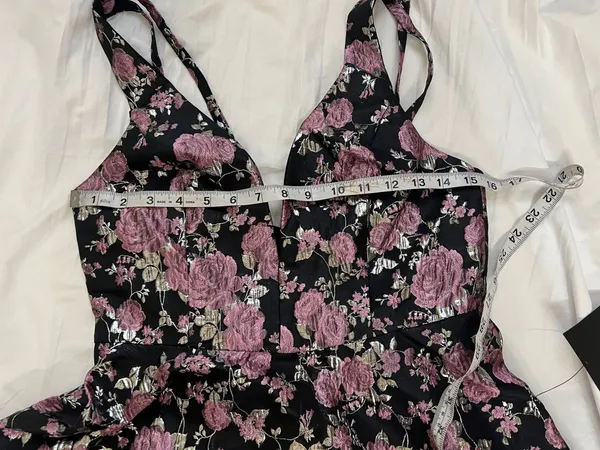 Lulus Beauty of Botany Black Floral Jacquard Skater Dress - Image 8