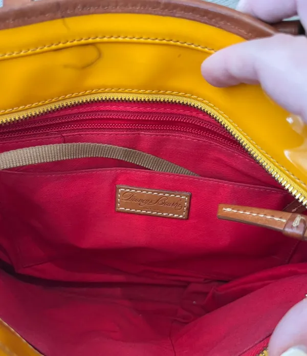 Dooney & Bourke Inc. Venus Richmond Shopper in Yellow patent leather tote bag - Image 11