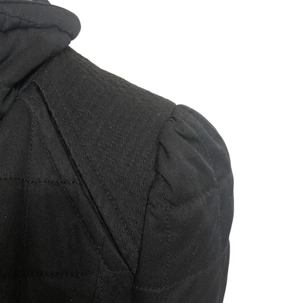 Aritzia Wilfred Marquis Black Quilted Coat Jacket w/ Adjustable Cinched Waist - Image 6