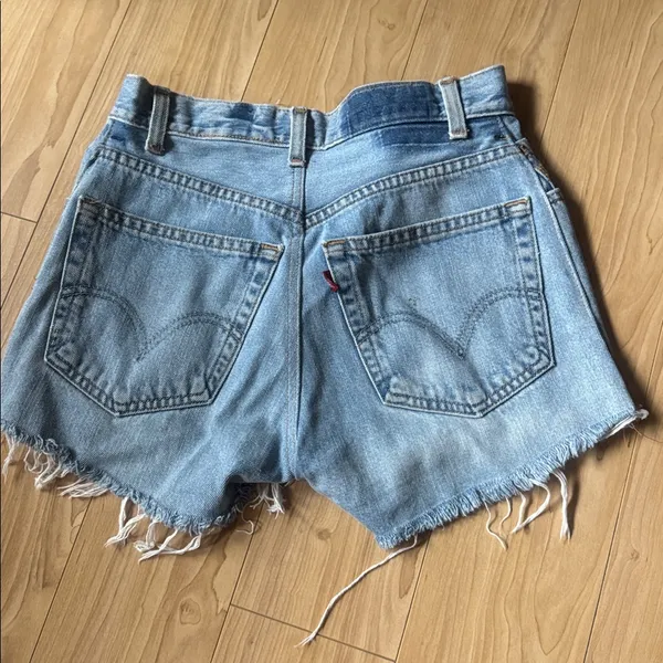 Levi's Light Blue Jean Shorts - Image 3