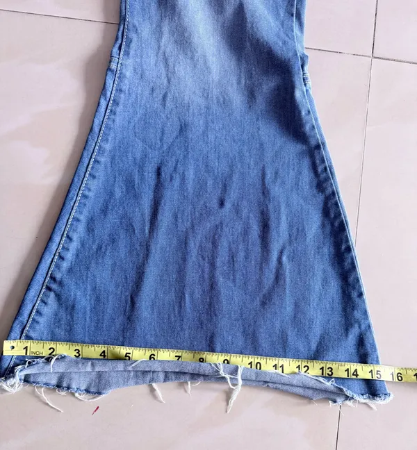 Free People Just Float On Flare Jeans Size 30 Women's Blue Wash Bell Bottom - Image 8