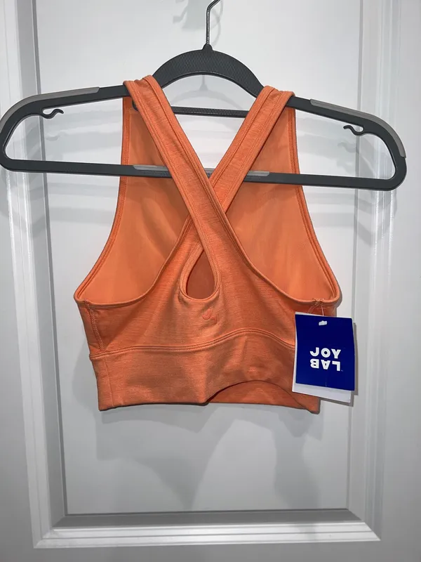 JoyLab Seamless Peach High Neck Sport Activewear Bra Size XS NWT - Image 2